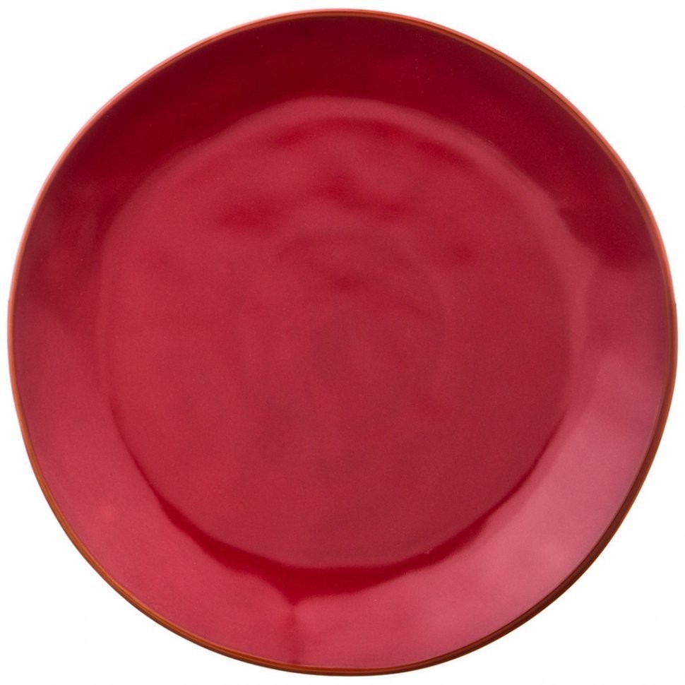 Тарелка обеденная "concerto" диаметр=26 см винный красный Bronco (408-104)