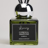 Набор ароматический &quot;luxury&quot; свеча в стакане 6*7,5 см и диффузор 70 мл cypress&amp;grapevine Lefard (605-121)
