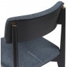 Стул aska, рогожка, черный/синяя сталь (77799)