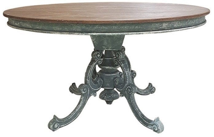 Стол LI-SH13-25-96, 140, береза, вяз, brown/grey-blue, ROOMERS FURNITURE