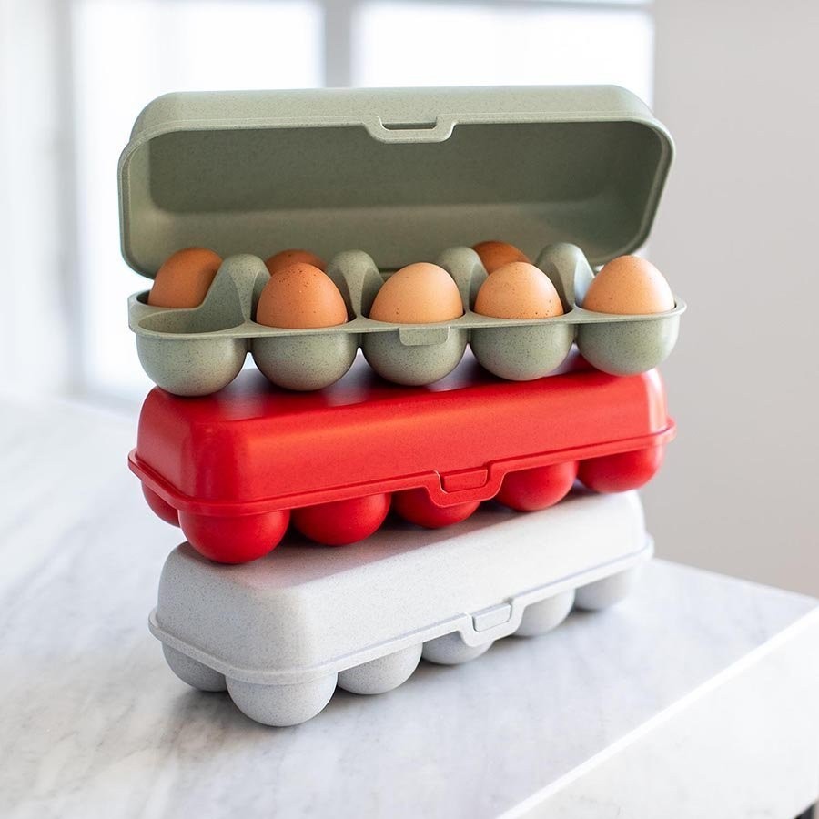 Контейнер для яиц eggs to go, organic, красный (70863)