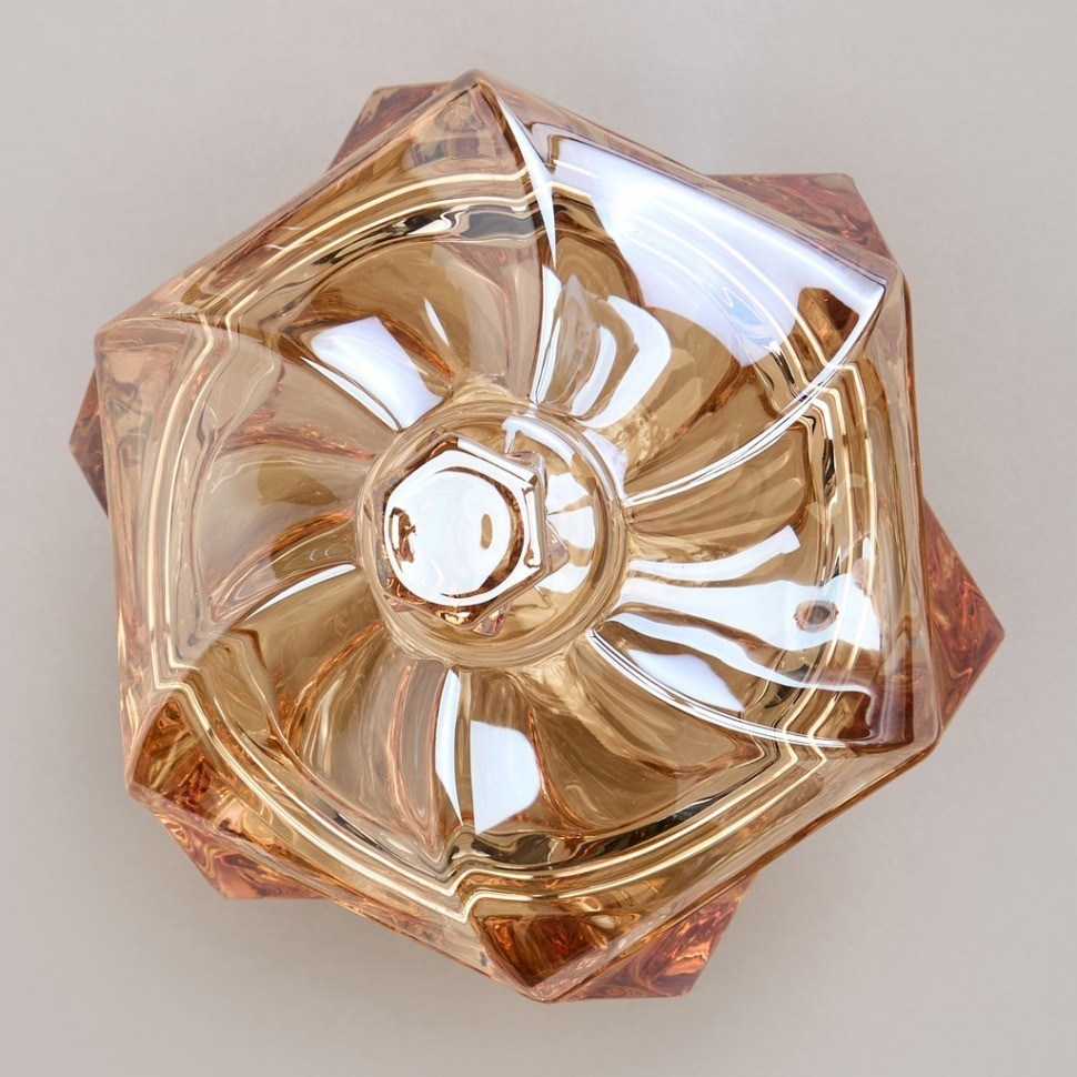 Блюдо с крышкой "bohema" amber диаметр=11,5 см высота=11,5 см Lefard (195-231)