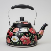 Чайник agness &quot;маки&quot; со встроенным свистком и фильтром 1000 мл (916-410)