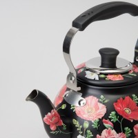 Чайник agness &quot;маки&quot; со встроенным свистком и фильтром 1000 мл (916-410)