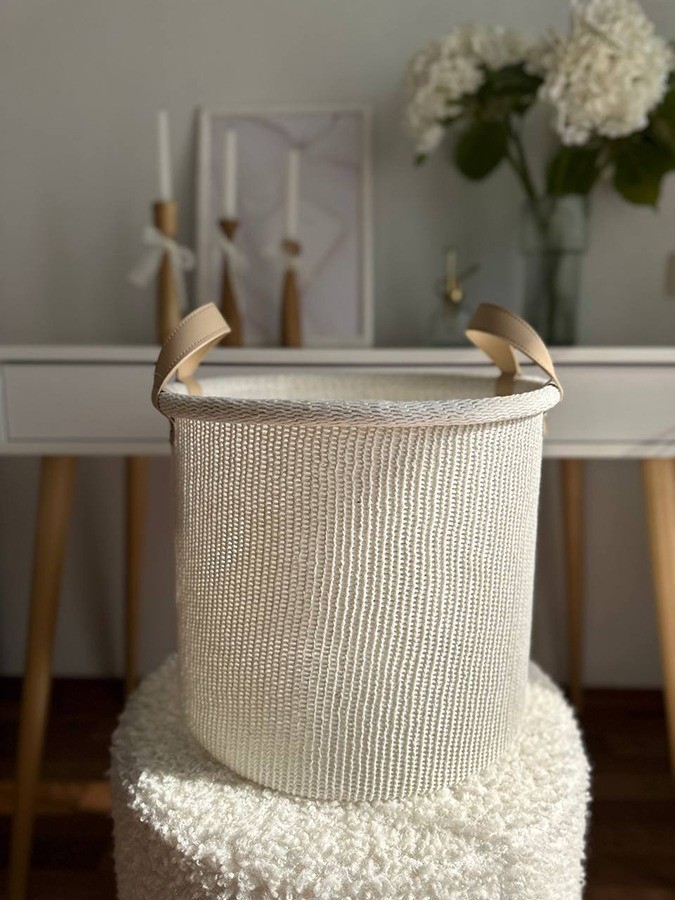 Корзина для хранения sustainable collection, D32х28 см, молочная (78509)