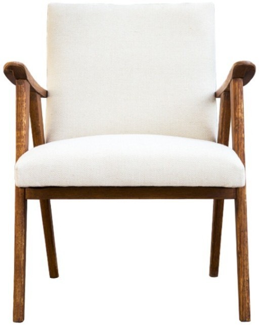 Кресло Тайлер SE-20012-1-OAK/FB-192, каркас массив дуба, обивка лен, natural oak/beige, ROOMERS FURNITURE