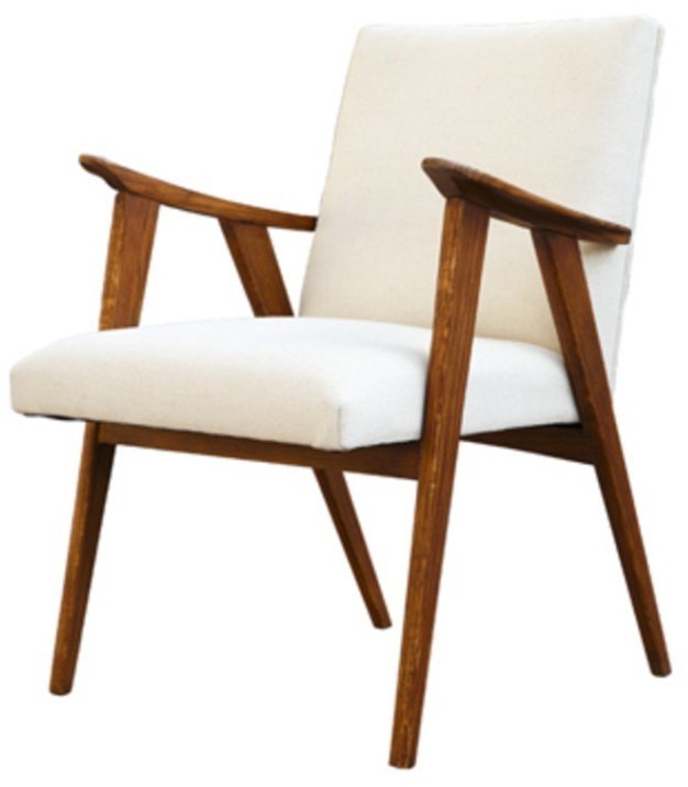 Кресло Тайлер SE-20012-1-OAK/FB-192, каркас массив дуба, обивка лен, natural oak/beige, ROOMERS FURNITURE