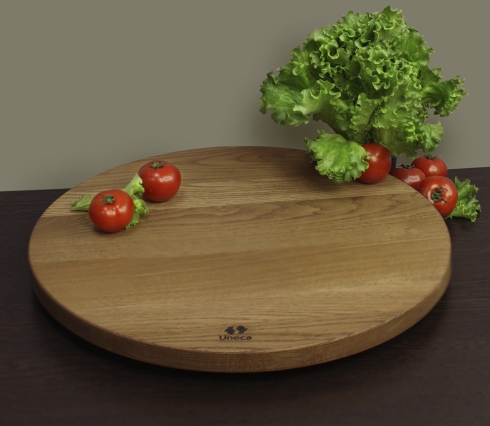 Вращающийся столик 35 см деревянный, дуб ДРВ-33/2