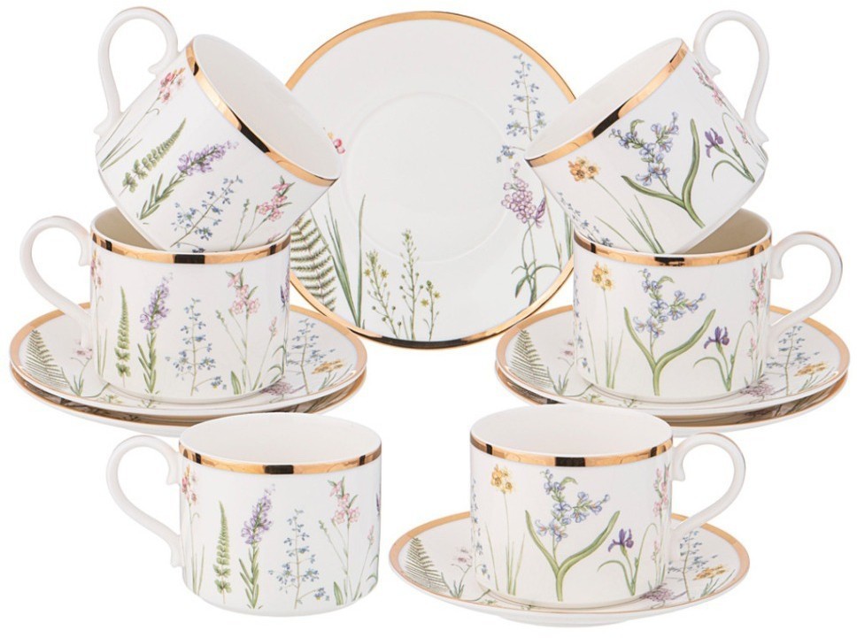 Чайный набор lefard "grassland" на 6 пер. 12 пр. 300 мл (590-484)