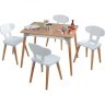 Набор детской мебели Mid Century: стол, 4 стула (26196_KE)