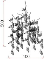 Бра h.45см, металл цвет золото (TT-00012989)