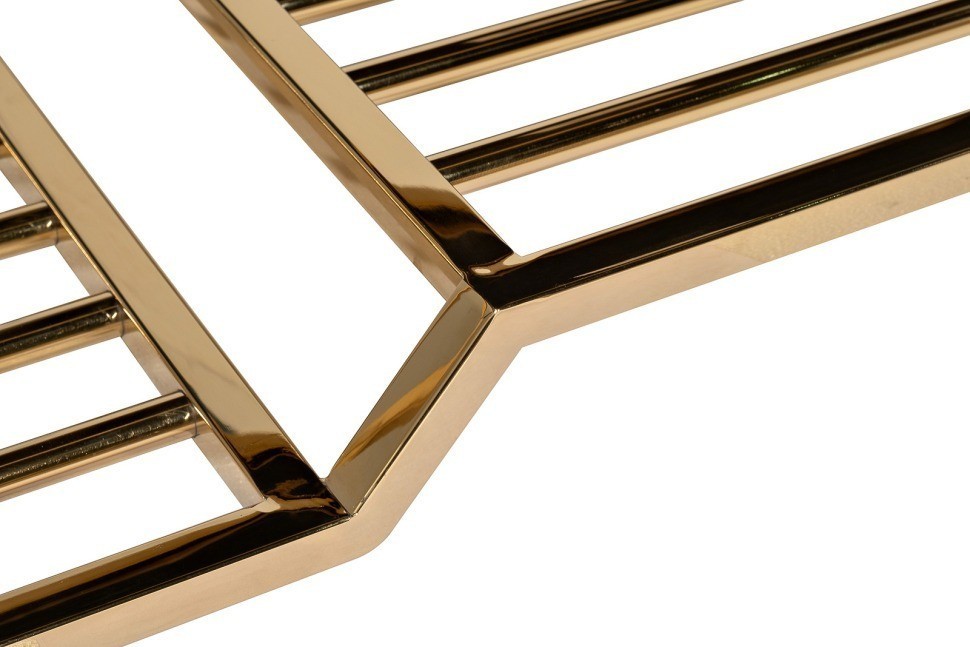 Банкетка велюр серо-бежевый, золото 120*40*47см (TT-00014000)