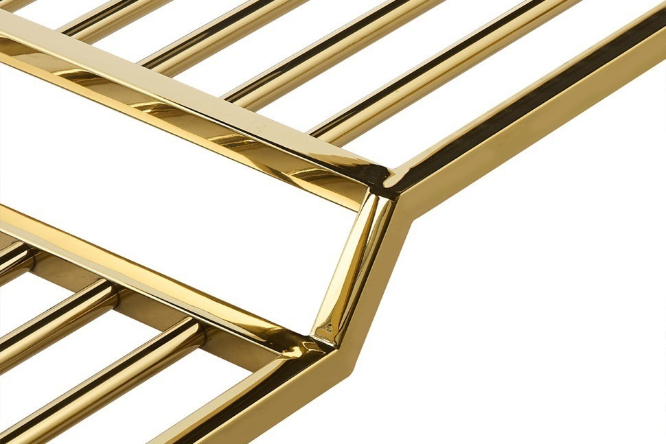 Банкетка велюр серо-бежевый, золото 120*40*47см (TT-00014000)