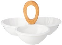 Менажница lefard &quot;native&quot; 3 секции с дер. ручкой 23,3*24,7*5,4 см (474-215)