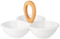 Менажница lefard &quot;native&quot; 3 секции с дер. ручкой 23,3*24,7*5,4 см (474-215)