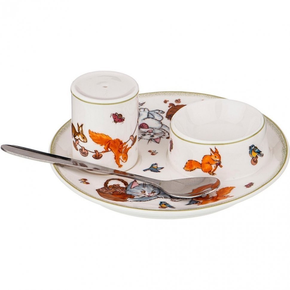 Набор для завтрака 3пр. "пальчики оближешь!" д=14,5см в=6см Lefard (359-717)