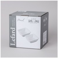 Набор салатников квадратных lefard &quot;pearl&quot; 2 шт. 14*5,5 см 400 мл (761-103)