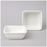 Набор салатников квадратных lefard &quot;pearl&quot; 2 шт. 14*5,5 см 400 мл (761-103)