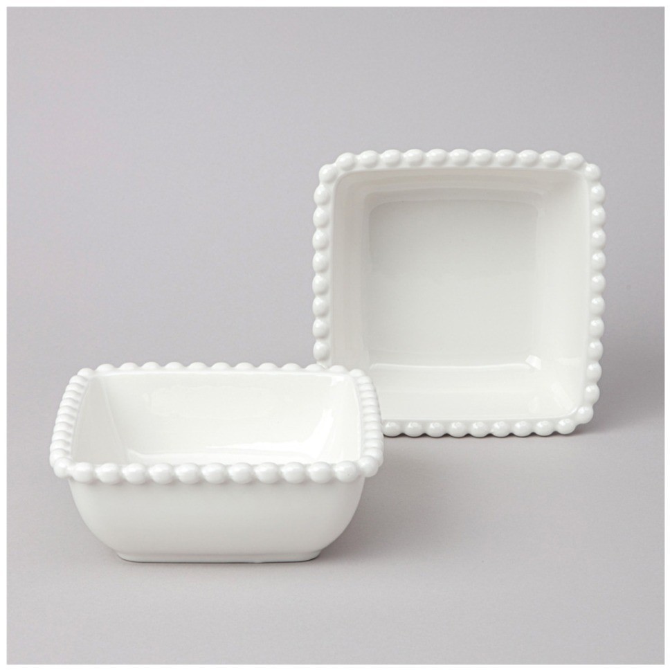 Набор салатников квадратных lefard "pearl" 2 шт. 14*5,5 см 400 мл (761-103)