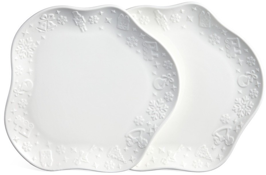 Набор фигурных тарелок закусочных lefard "nutcracker" 2 шт. 20,5*2 см (171-350)