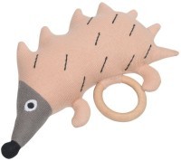 Погремушка из хлопка с деревянным держателем Ежик ugo из коллекции tiny world 14х11 см (69618)