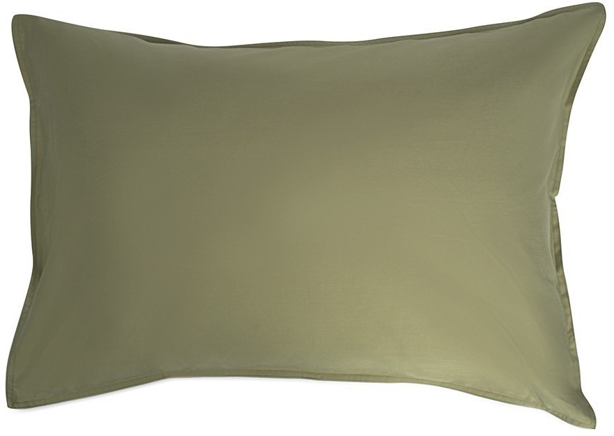 Набор из двух наволочек из сатина цвета шалфея с брашинг-эффектом из коллекции essential, 50х70 см (76094)