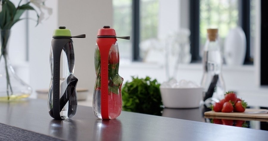 Экобутылка с фильтром black+blum, eau good duo, 700 мл, черная (62883)