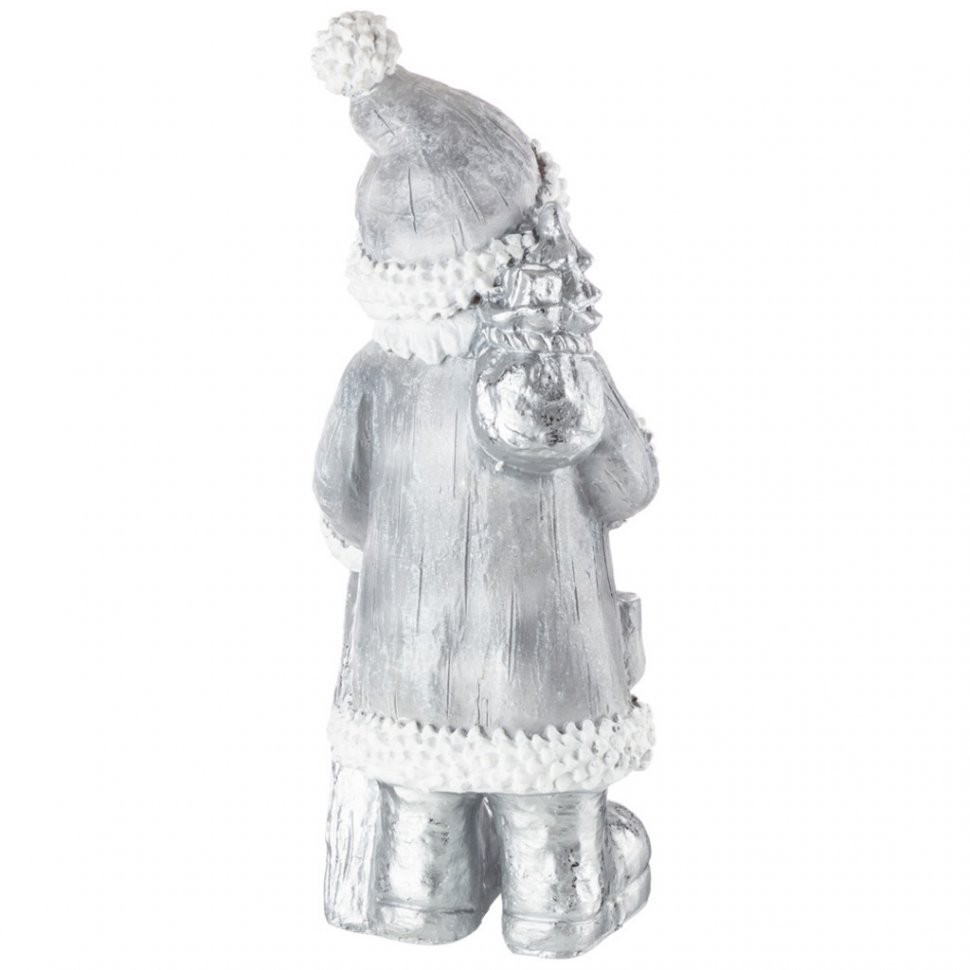 Фигурка декоративная "дед мороз с мешком и елочкой" высота=62,5см Lefard (169-645)