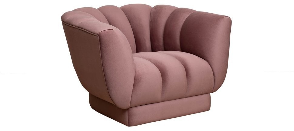 Кресло Fabio велюр розовый Colton 007-ROS 104*96*74см (TT-00011012)