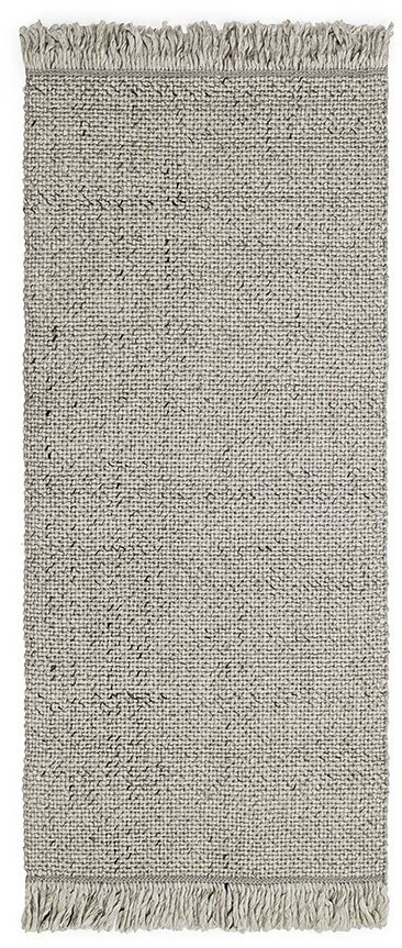 Ковер из переработанного пластика светло-серого цвета из коллекции ethnic, 70х160 см (77522)