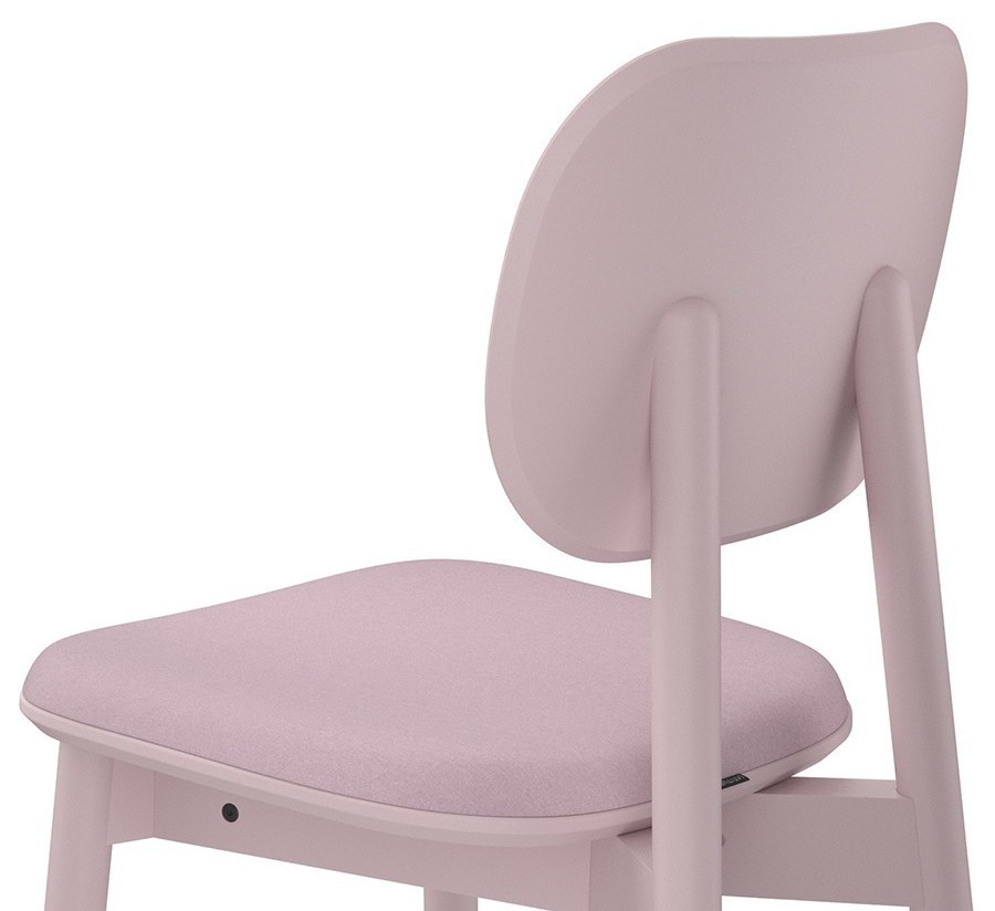 Стул saga, рогожка, розовый (76405)