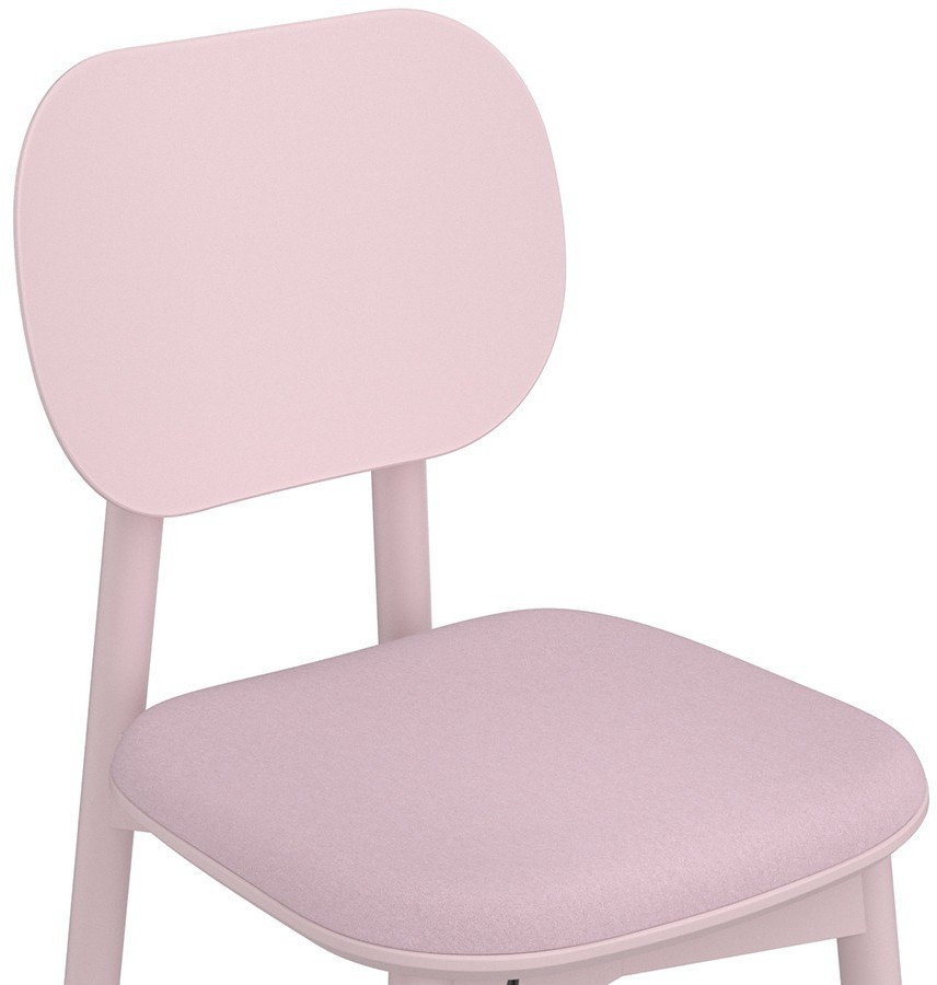 Стул saga, рогожка, розовый (76405)