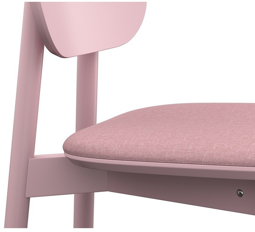 Стул saga, рогожка, розовый (76405)