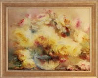 Картина Натюрморт с пионом с кристаллами Swarovski (1855)