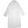 Халат махровый из чесаного хлопка белого цвета из коллекции essential, размер l (75417)