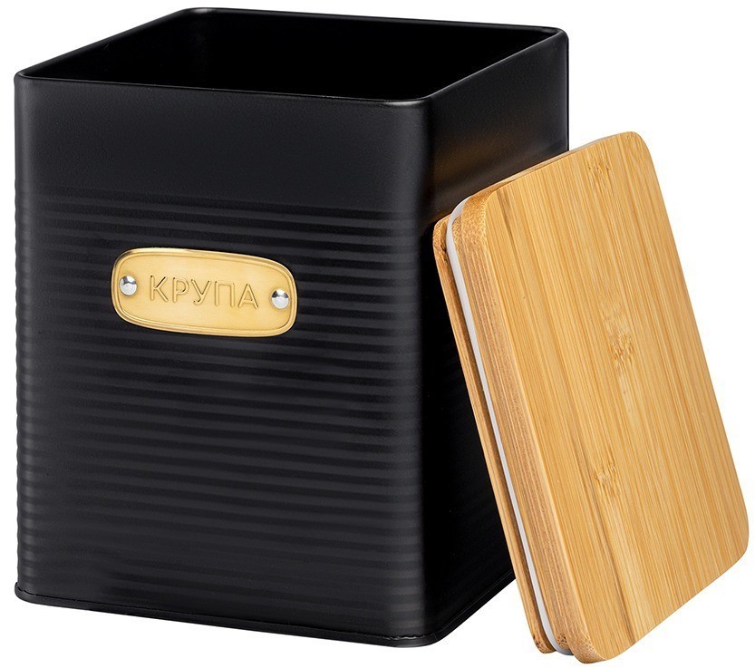 Банка для хранения крупы irmel, 3,2 л, графит (78680)