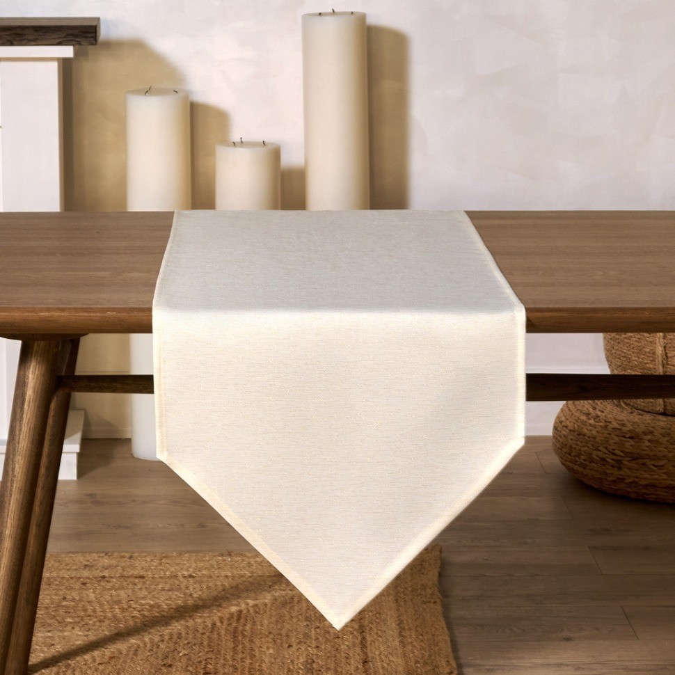 Дорожка на стол 45х300 cm  "феерия. золото", цвет: бежевый, tm lefard, полиэстер 100% (986-003-32)