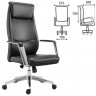 Кресло офисное BRABIX PREMIUM Jazz EX-757, алюминий, экокожа, черное, 532489 (96499)