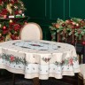 Скатерть  140х180 cm  овальная, "celebration", цвет: бежевый,  tm lefard, полиэстер 100% (986-001-27)
