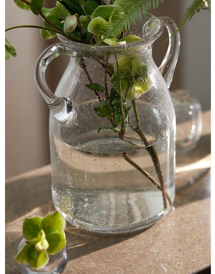 Ваза для цветов flowi, 25 см, прозрачная (77854)