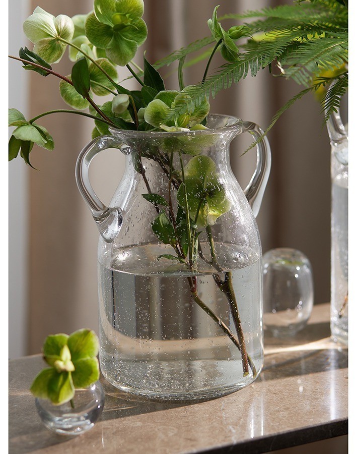 Ваза для цветов flowi, 25 см, прозрачная (77854)