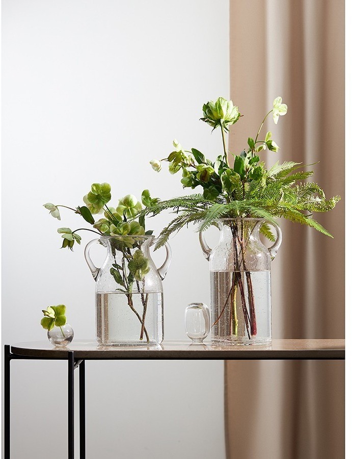 Ваза для цветов flowi, 25 см, прозрачная (77854)