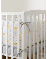 Бортик в кроватку из сатина с принтом oceania world из коллекции tiny world, 360х35х5 см (71535)