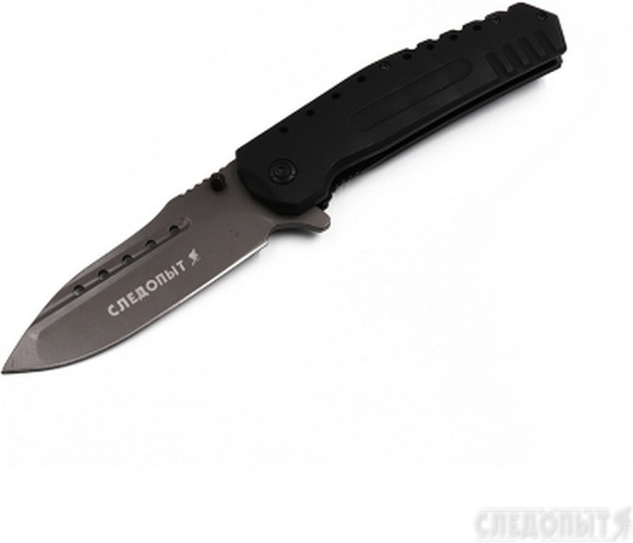 Нож туристический Следопыт прорезиненная ручка клинок 100 мм в чехле PF-PK-11 (61021)