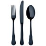Набор ложка, вилка и нож столовые 223300313170000, нержавеющая сталь 18/10, PVD, MATT BLUE, HERDMAR