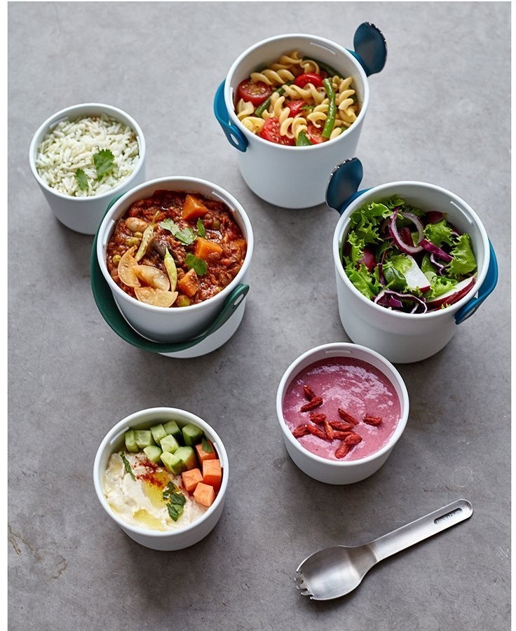 Ланч-бокс lunch pot original, 300/600 мл, оливковый (67618)