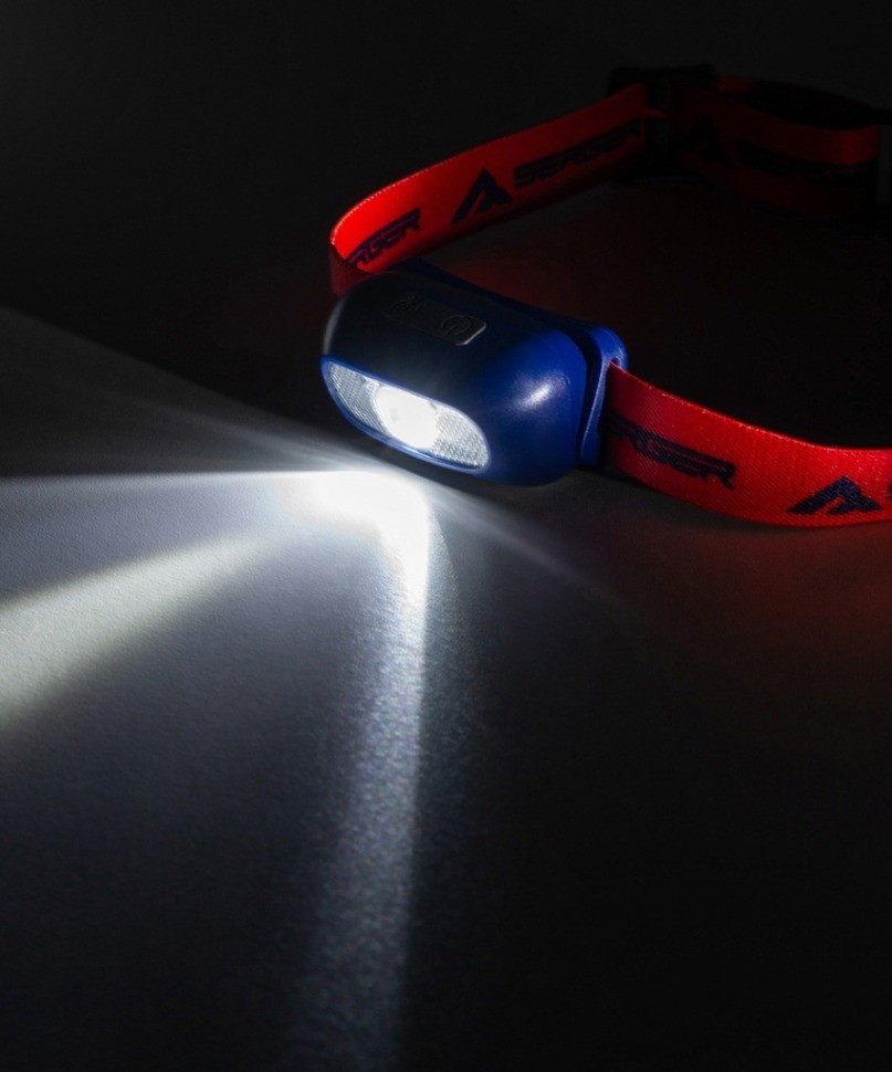 Фонарь налобный Hiking Owl, красный/синий (1558631)