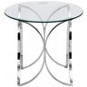 Стол журнальный прозрачное стекло/хром d60*55см (00003052)