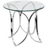 Стол журнальный прозрачное стекло/хром d60*55см (00003052)