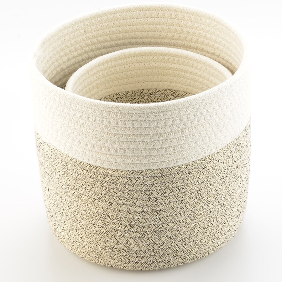 Кашпо nygard, D25х24 см, кремовое/светло-бежевое (74834)